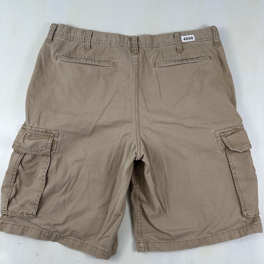 Y2K Old Navy‎ Surplus Cargo Shorts Men 40 X 12 Khaki Military Heavyweight Canvas